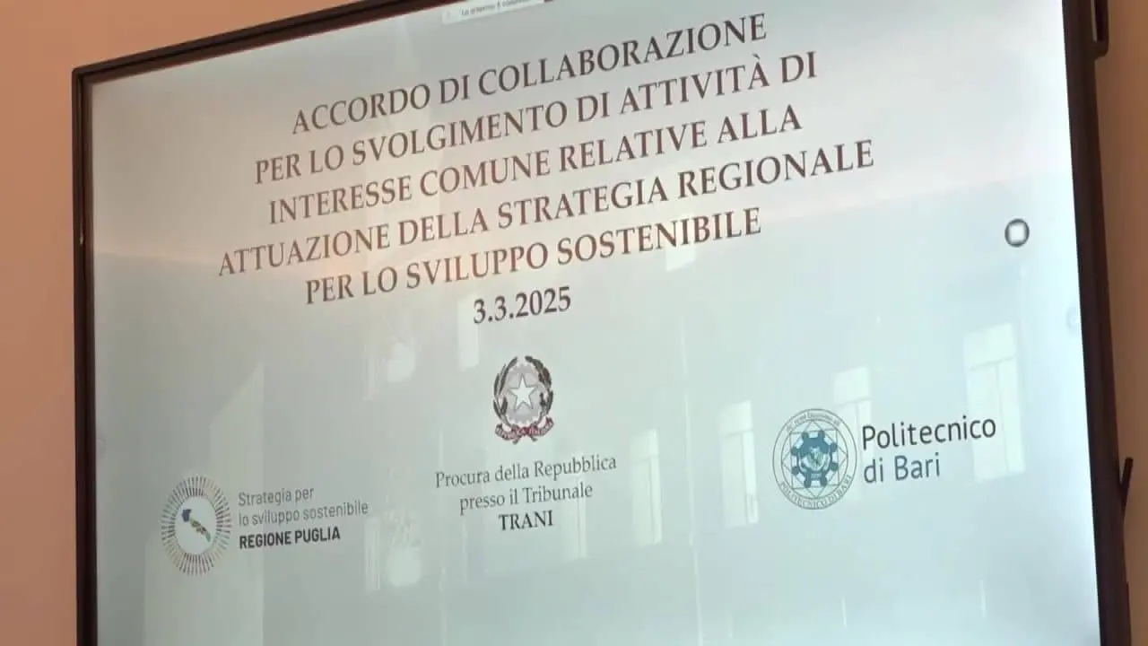 Procura di Trani, la sostenibilità in aula